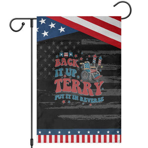 Funny 4th of July Back It Up Terry Put It In Reverse Garden Flag TS10 Distressed Black Blue Print Your Wear