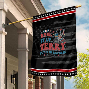 Funny 4th of July Back It Up Terry Put It In Reverse Garden Flag TS10 Distressed Black Red Print Your Wear