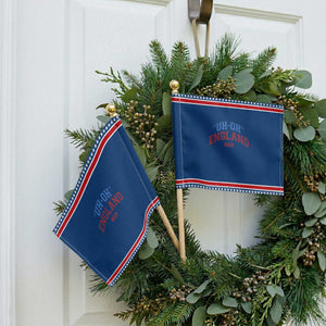 Funny 4th of July Patriotic Handheld Flag Uh Oh England 1776 TS10 Classic 8.2" × 5.5" Blue Red Print Your Wear