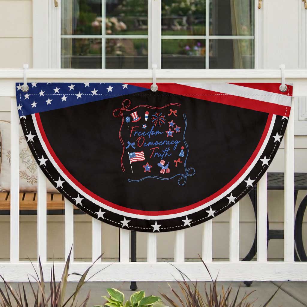 Subtle FDT Patriotic Fan Flag Coquette Bow 4th of July TS10 2pcs pack Classic Black Print Your Wear