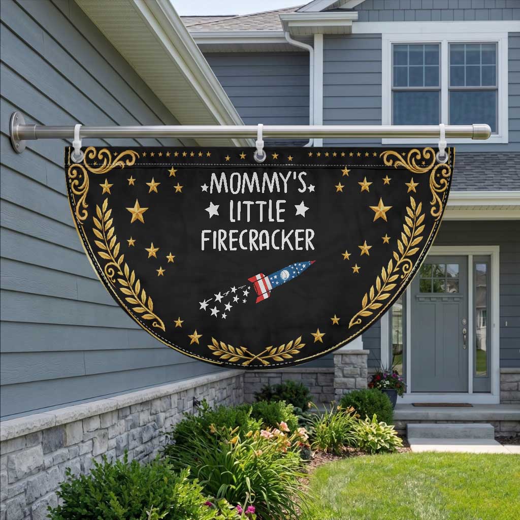 Mommy's Little Firecracker 4th of July Patriotic Fan Flag American Flag TS10 2pcs pack Vintage Black Print Your Wear