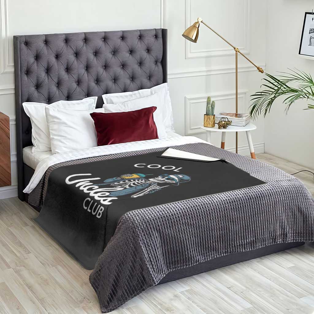 Cool Uncles Club Throw Blanket Funny Uncle Skeleton TS10 Print Your Wear