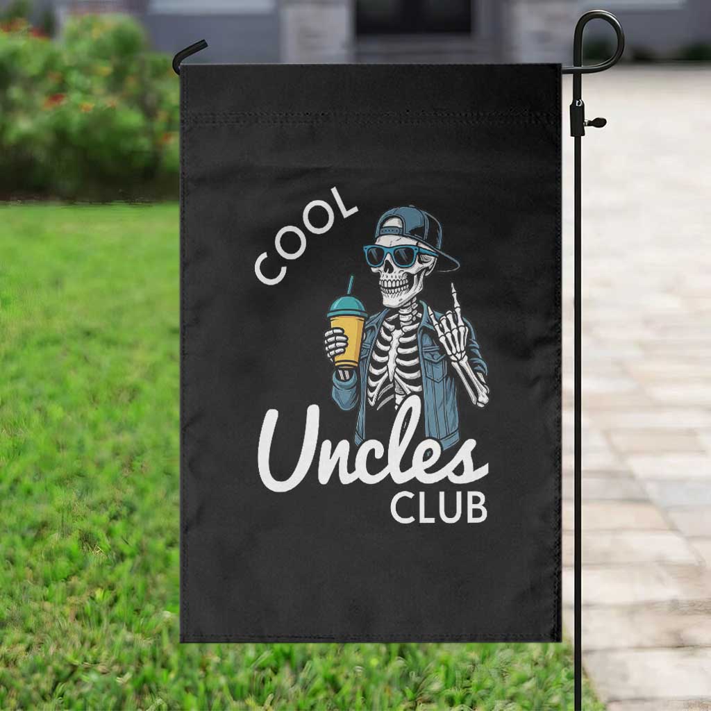 Cool Uncles Club Garden Flag Funny Uncle Skeleton TS10 Print Your Wear