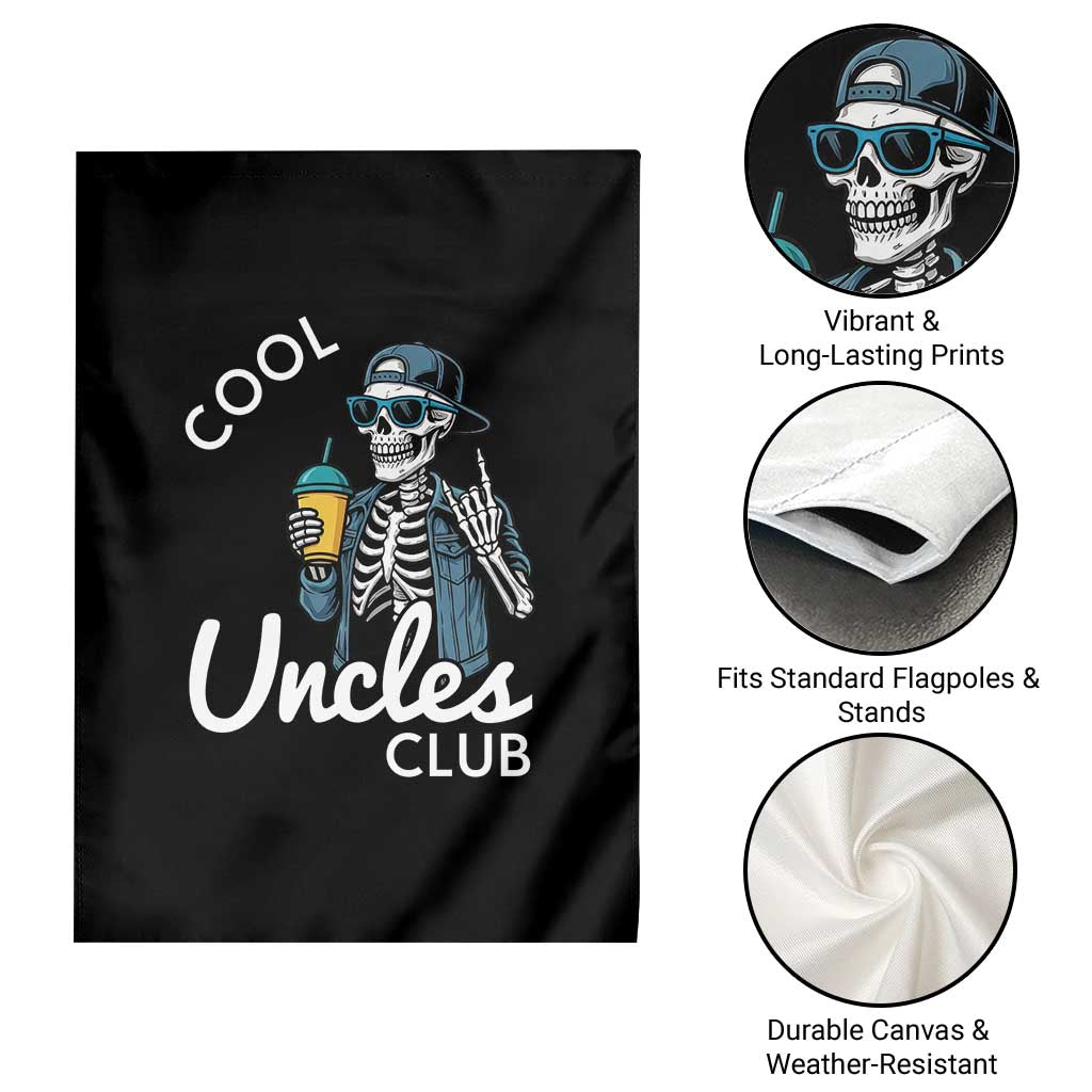 Cool Uncles Club Garden Flag Funny Uncle Skeleton TS10 Print Your Wear