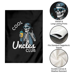 Cool Uncles Club Garden Flag Funny Uncle Skeleton TS10 Print Your Wear