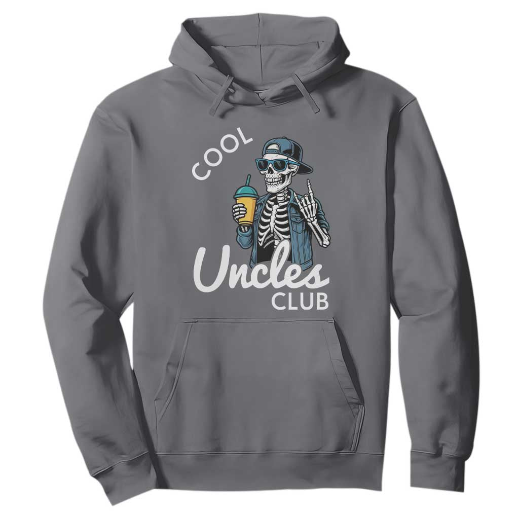 Cool Uncles Club Hoodie Funny Uncle Skeleton TS10 Charcoal Print Your Wear