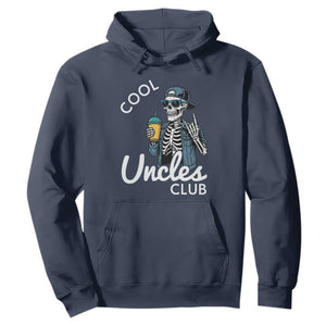 Cool Uncles Club Hoodie Funny Uncle Skeleton TS10 Navy Print Your Wear