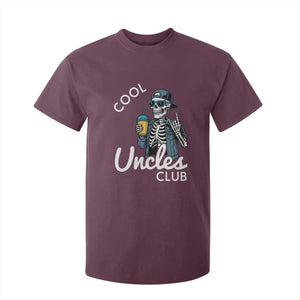 Cool Uncles Club T Shirt For Kid Funny Uncle Skeleton TS10 Maroon Print Your Wear