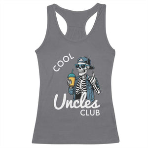 Cool Uncles Club Racerback Tank Top Funny Uncle Skeleton TS10 Charcoal Print Your Wear