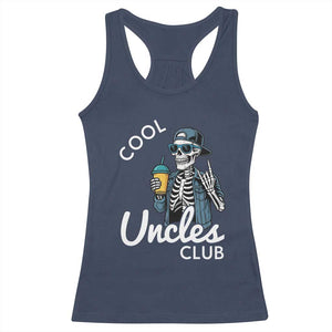 Cool Uncles Club Racerback Tank Top Funny Uncle Skeleton TS10 Navy Print Your Wear