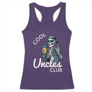 Cool Uncles Club Racerback Tank Top Funny Uncle Skeleton TS10 Purple Print Your Wear