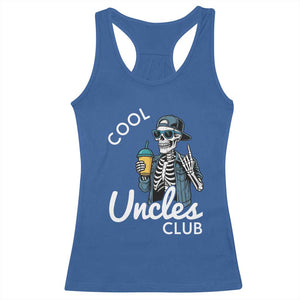 Cool Uncles Club Racerback Tank Top Funny Uncle Skeleton TS10 Royal Blue Print Your Wear