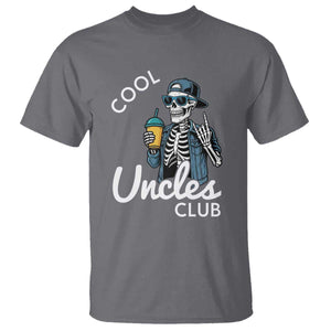 Cool Uncles Club T Shirt Funny Uncle Skeleton TS10 Charcoal Print Your Wear