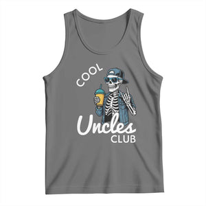 Cool Uncles Club Tank Top Funny Uncle Skeleton TS10 Black Heather Print Your Wear