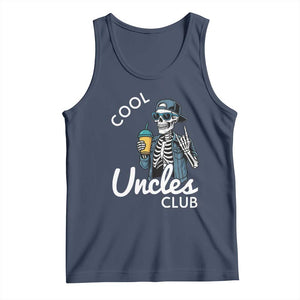 Cool Uncles Club Tank Top Funny Uncle Skeleton TS10 Navy Print Your Wear