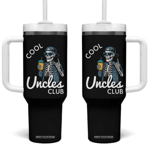 Cool Uncles Club Tumbler With Handle Funny Uncle Skeleton TS10 One Size: 40 oz Black Print Your Wear