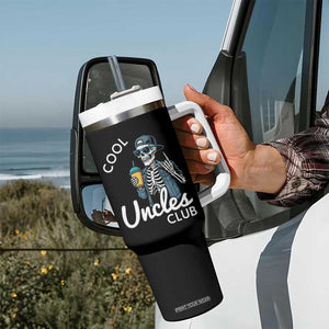 Cool Uncles Club Tumbler With Handle Funny Uncle Skeleton TS10 Print Your Wear
