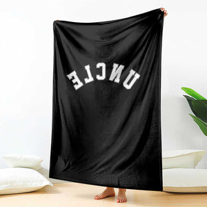 Uncles Throw Blanket Pregnancy Announcement Gifts For Uncle Retro Upside Down Text TS10 Print Your Wear
