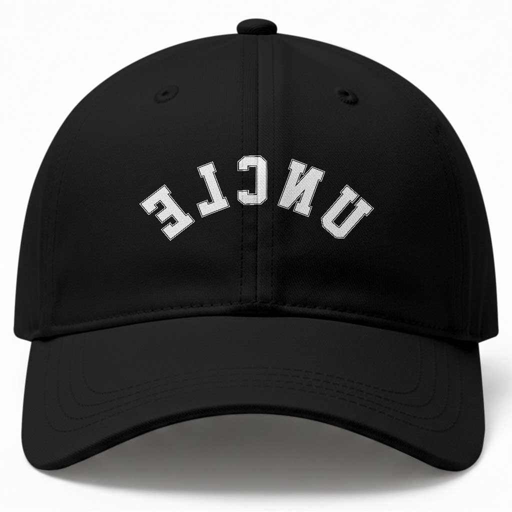 Uncles Baseball Cap Pregnancy Announcement Gifts For Uncle Retro Upside Down Text TS10 Print Your Wear