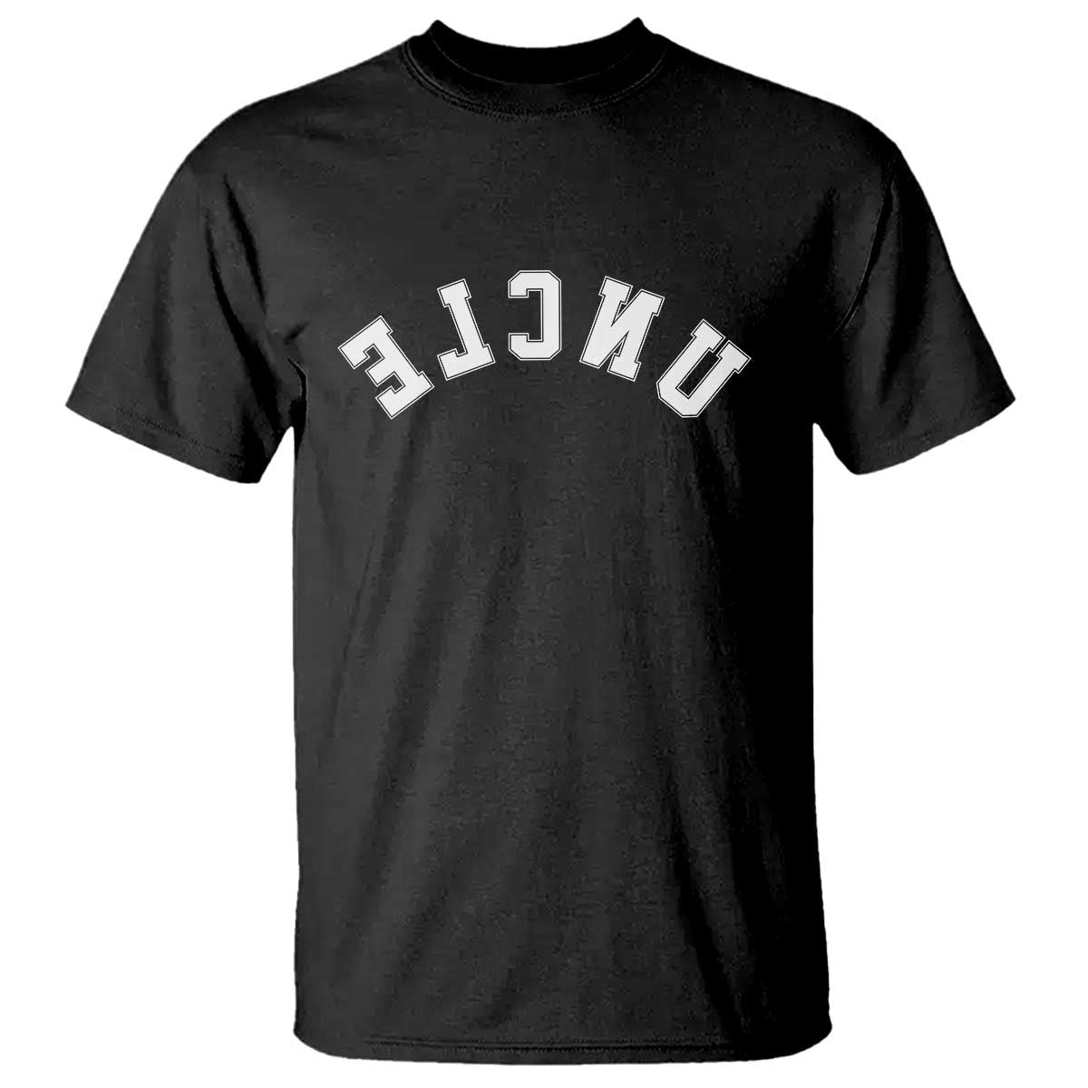 Uncles T Shirt Pregnancy Announcement Gifts For Uncle Retro Upside Down Text TS10 Black Print Your Wear