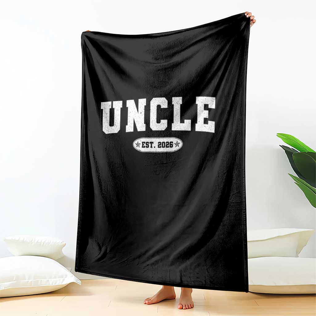 Promoted To Uncle Est 2026 Throw Blanket New Uncle Gift TS10 Print Your Wear