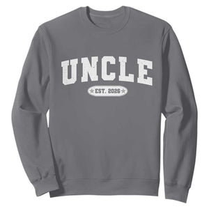 Promoted To Uncle Est 2026 Sweatshirt New Uncle Gift TS10 Charcoal Print Your Wear