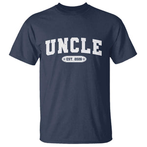 Promoted To Uncle Est 2026 T Shirt New Uncle Gift TS10 Navy Print Your Wear