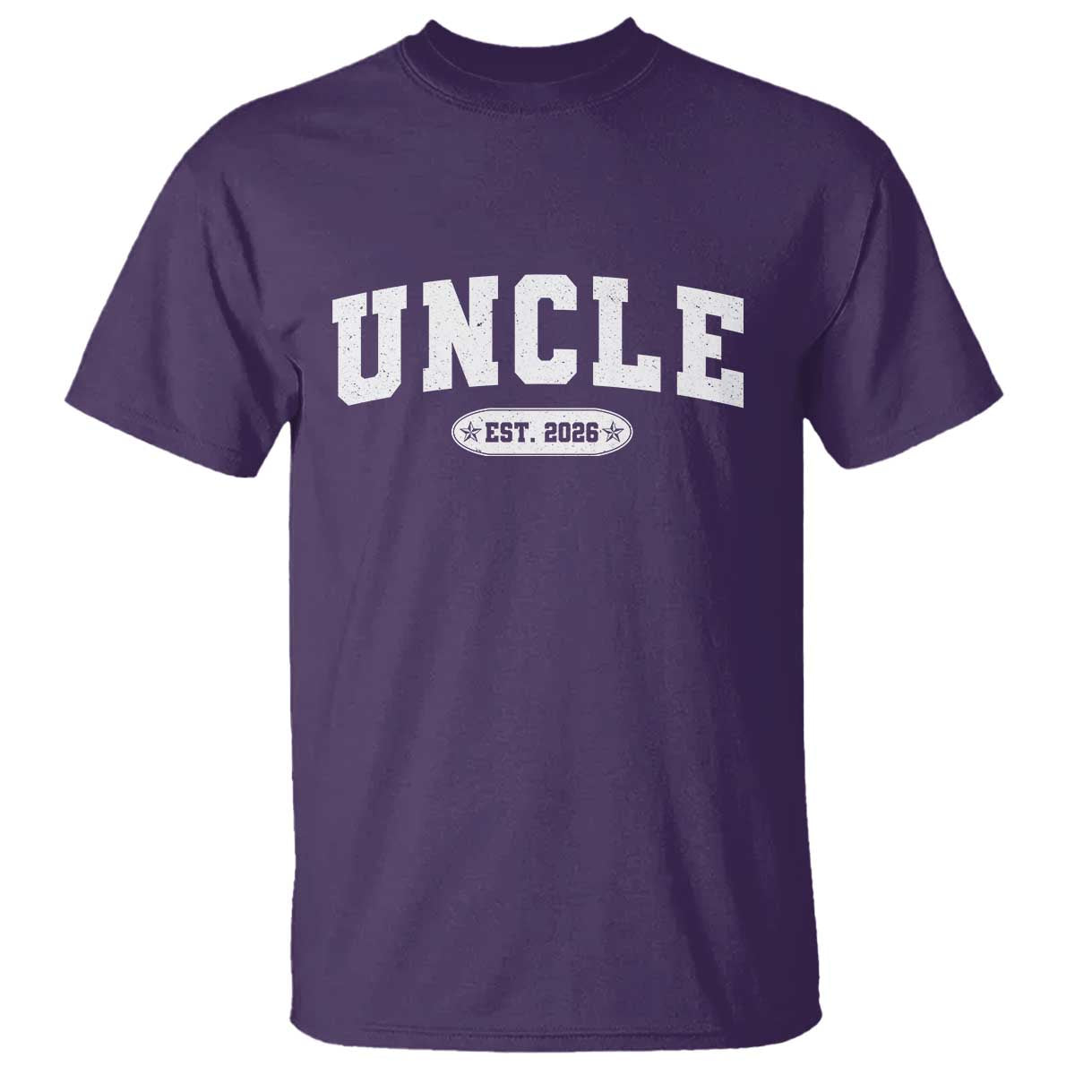 Promoted To Uncle Est 2026 T Shirt New Uncle Gift TS10 Purple Print Your Wear