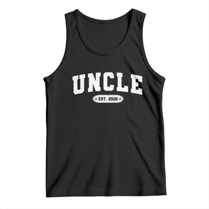 Promoted To Uncle Est 2026 Tank Top New Uncle Gift TS10 Black Print Your Wear