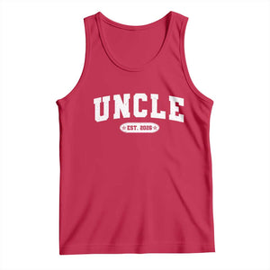 Promoted To Uncle Est 2026 Tank Top New Uncle Gift TS10 Red Print Your Wear