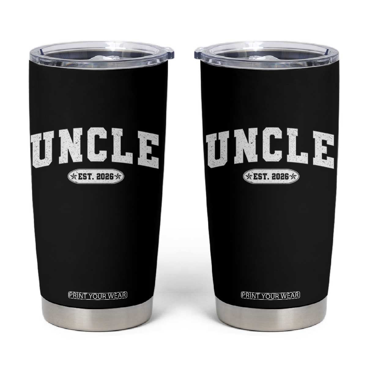 Promoted To Uncle Est 2026 Tumbler Cup New Uncle Gift TS10 Black Print Your Wear