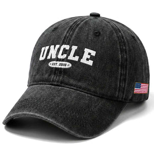 Promoted To Uncle Est 2026 Washed Cotton Baseball Cap New Uncle Gift TS10 Print Your Wear