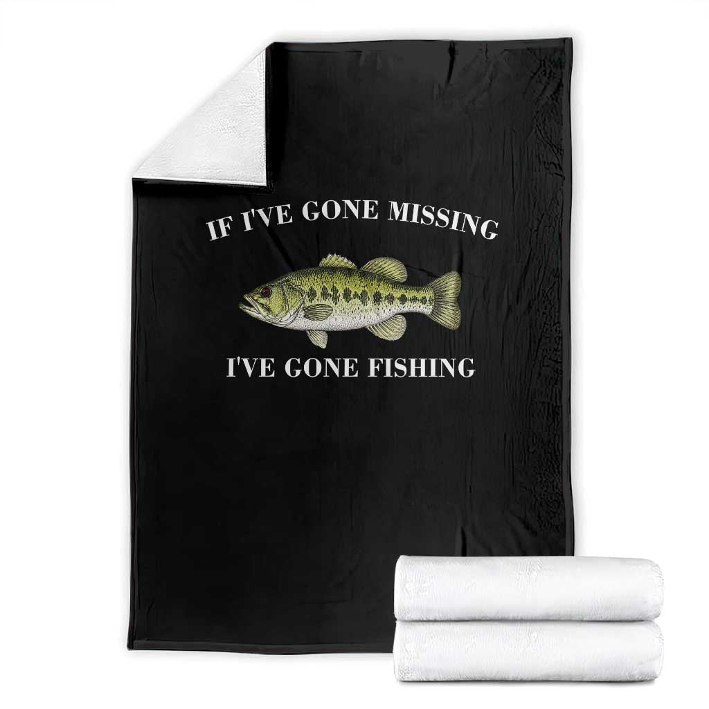 Funny Bass Fishing Throw Blanket Largemouth Bass Anglers Outdoor Lovers TS10 Black Print Your Wear