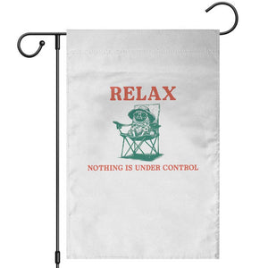 Chill Pug Garden Flag Vintage Dog Lovers Relax Nothing Is Under Control Summer Chilling Vibes TS10 White Print Your Wear