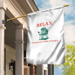 Chill Pug Garden Flag Vintage Dog Lovers Relax Nothing Is Under Control Summer Chilling Vibes TS10 Print Your Wear
