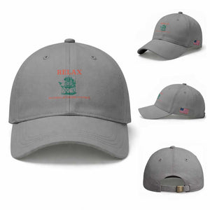 Chill Pug Baseball Cap Vintage Dog Lovers Relax Nothing Is Under Control Summer Chilling Vibes TS10 Baseball Cap Universal Fit Sport Gray Print Your Wear