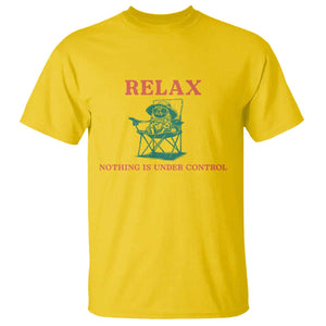Chill Pug T Shirt Vintage Dog Lovers Relax Nothing Is Under Control Summer Chilling Vibes TS10 Daisy Print Your Wear