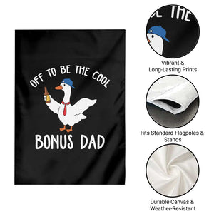 Funny Stepdad Silly Goose Garden Flag Off To Be The Cool Bonus Dad TS10 Print Your Wear