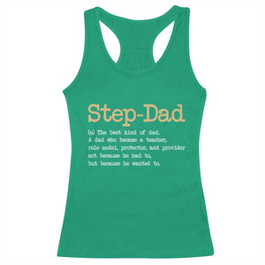 Stepdad Gifts Racerback Tank Top Step Dad Definition Bonus Dad Fathers Day TS10 Irish Green Print Your Wear