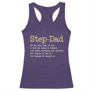 Stepdad Gifts Racerback Tank Top Step Dad Definition Bonus Dad Fathers Day TS10 Purple Print Your Wear