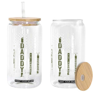 Daddy Husband Protector Hero Glass Can Fathers Day Vintage American Flag TS10 Print Your Wear