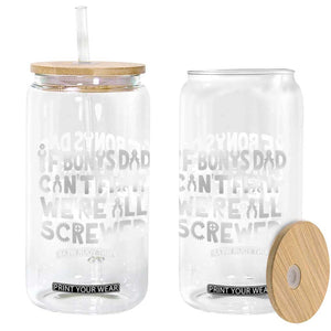 Funny Stepdad Gifts Glass Can If Bonus Dad Cant Fix It Stepfather Fathers Day TS10 Print Your Wear