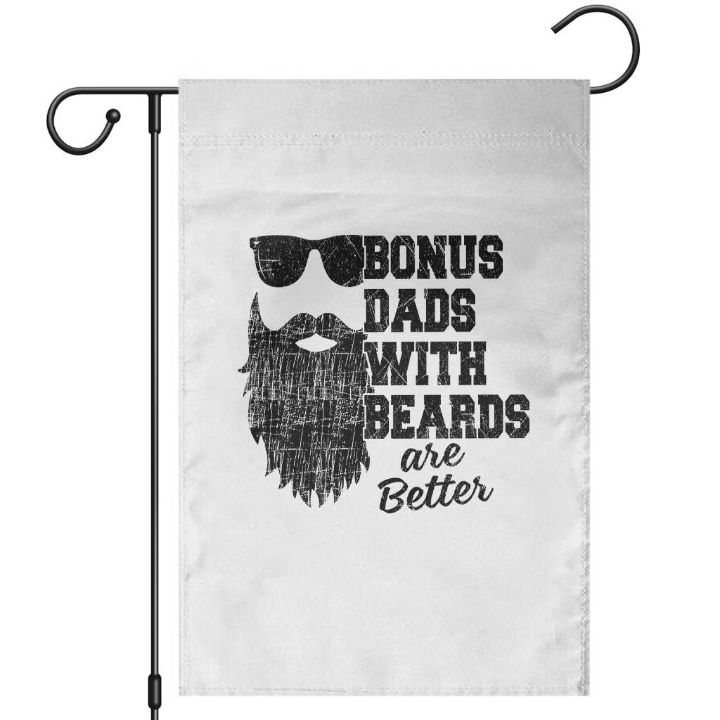 Bonus Dads With Beards Are Better Garden Flag Retro Step Dad Fathers Day TS10 Black Print Your Wear