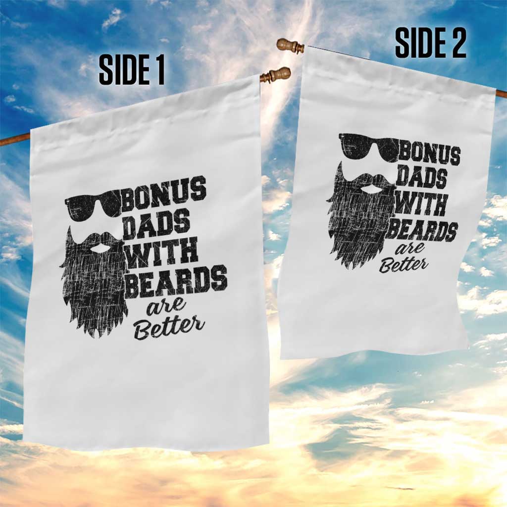 Bonus Dads With Beards Are Better Garden Flag Retro Step Dad Fathers Day TS10 Print Your Wear