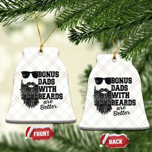 Bonus Dads With Beards Are Better Ceramic Ornament Retro Step Dad Fathers Day TS10 Print Your Wear