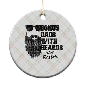Bonus Dads With Beards Are Better Ceramic Ornament Retro Step Dad Fathers Day TS10 1pc Christmas Plaid Print Your Wear