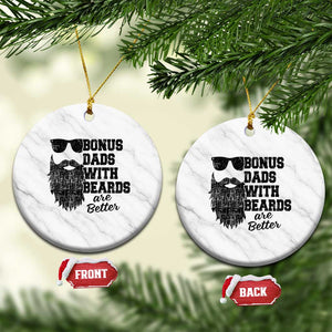 Bonus Dads With Beards Are Better Ceramic Ornament Retro Step Dad Fathers Day TS10 1pc White Marble Print Your Wear