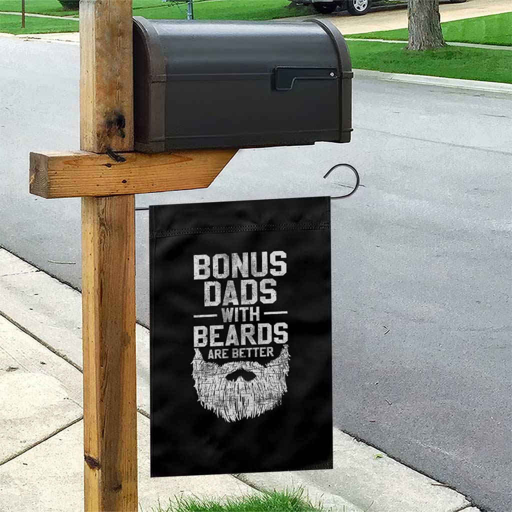 Bonus Dads With Beards Are Better Garden Flag Funny Stepdad Stepfather Fathers Day TS10 Print Your Wear