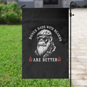 Bonus Dad Gifts Garden Flag Retro Bigfoot Stepdad With Beards Are Better TS10 Print Your Wear