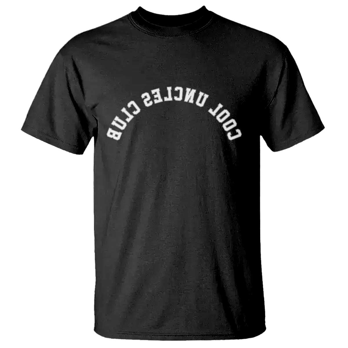 Cool Uncles Club T Shirt Gifts For Uncle Retro Upside Down Text TS10 Black Print Your Wear